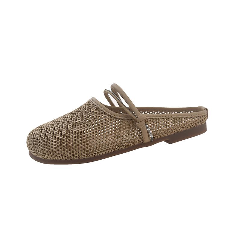 Fashion Summer New Baotou Mesh Fabric Breathable Glitter Thin Belt Soft Sole Anti-slip Wear-resistant Sandals Fashion Flat Slippers 40 хаки
Fashion Summer New Baotou Mesh Fabric Breathable Glitter Thin Belt Soft Sole Anti-slip Wear-resistant Sandals Fashion Flat Slippers 40 хаки