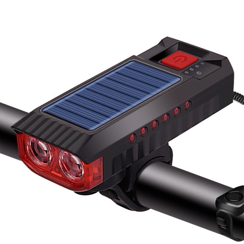 Солнечный светодиодный велосипедный свет 4000mah батарея 4 режима Usb перезаряжаемый дорожный велосипед передняя лампа фонарик фара
Солнечный светодиодный велосипедный свет 4000mah батарея 4 режима Usb перезаряжаемый дорожный велосипед передняя лампа фонарик фара