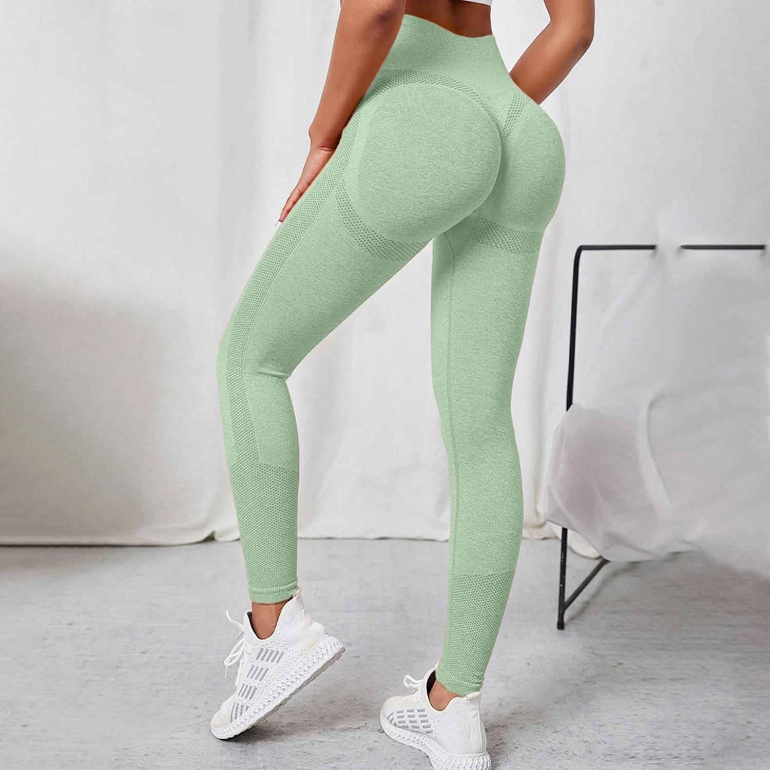 Seamless High Waist Dot Yoga Leggings for Women - Hip Lifting Sports Pants Large світло-зелений колір
Seamless High Waist Dot Yoga Leggings for Women - Hip Lifting Sports Pants Large світло-зелений колір
