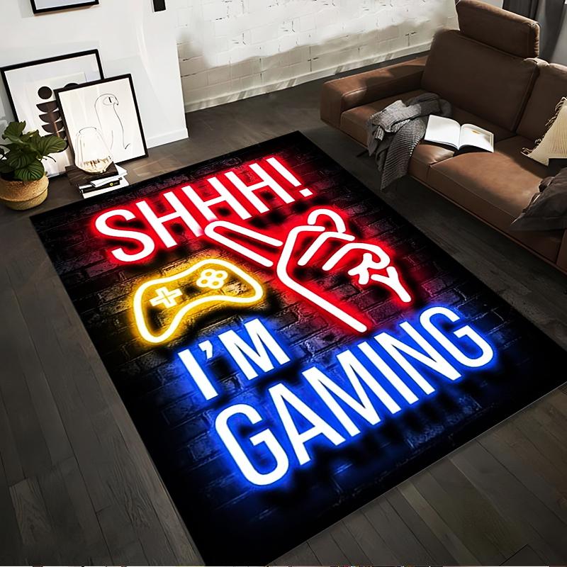 Shhh! I m Gaming Neon Light Style Carpet for Gamers Room Decor Suitable for use as an anti-slip for living room bedroom sofas 40x60cm( 15x23in )
Shhh! I m Gaming Neon Light Style Carpet for Gamers Room Decor Suitable for use as an anti-slip for living room bedroom sofas 40x60cm( 15x23in )