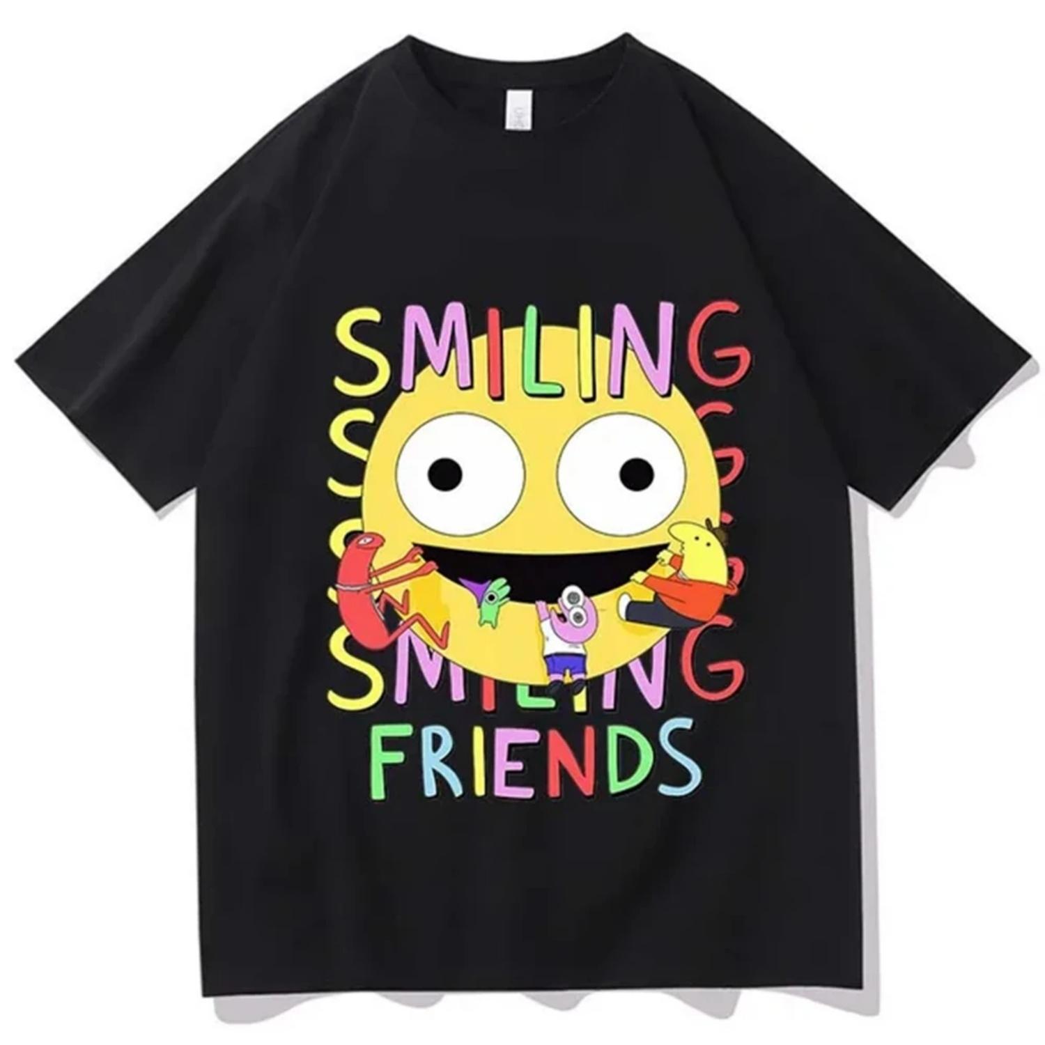 Smiling Friends Cartoon Print T-shirt Comfortable Men Women Summer Tee-shirt Cotton High Quality Tshirts Manga Funny Tees 72407 S чёрный
Smiling Friends Cartoon Print T-shirt Comfortable Men Women Summer Tee-shirt Cotton High Quality Tshirts Manga Funny Tees 72407 S чёрный