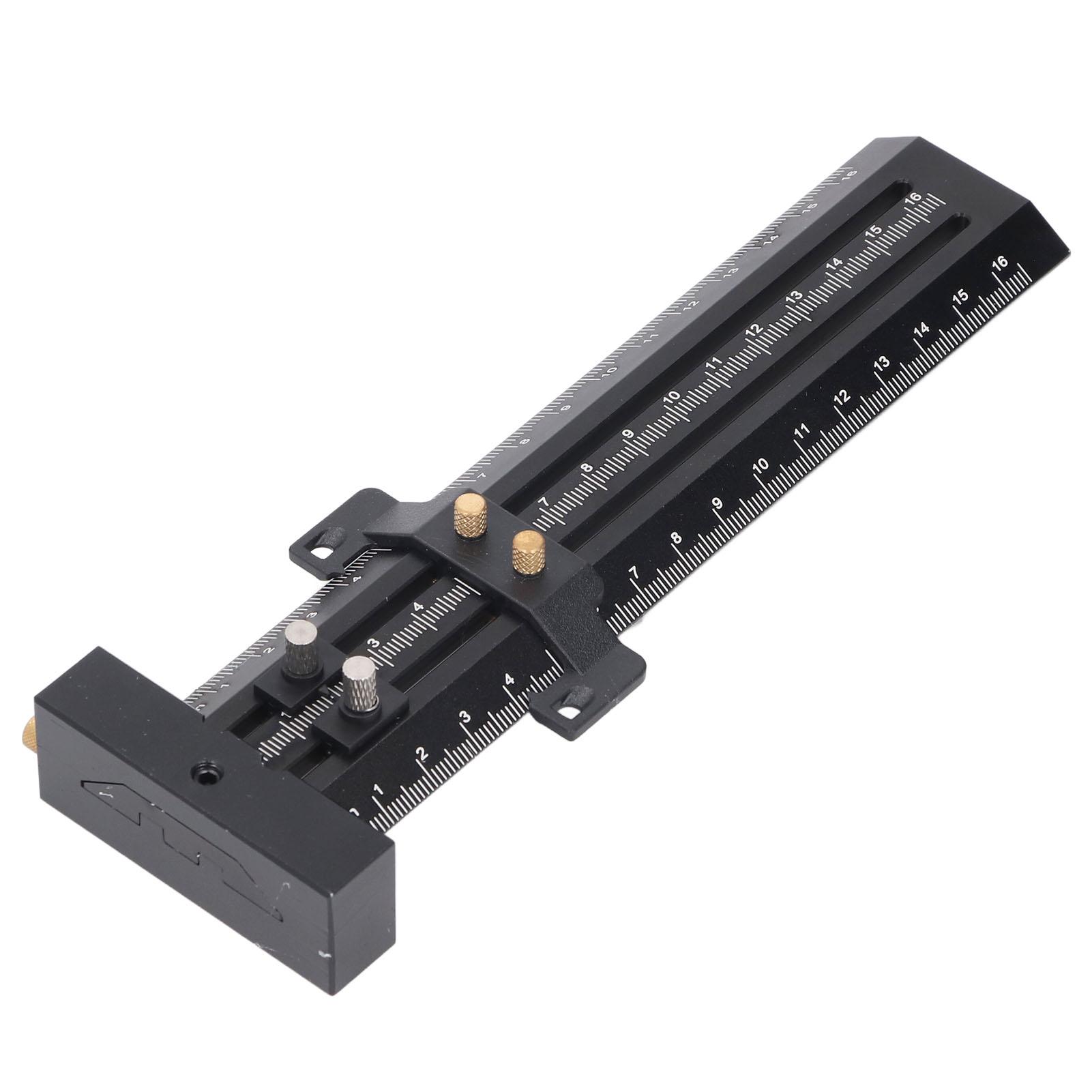 Т-образный разметочный инструмент со стальной иглой, двойная разметочная линейка, деревообрабатывающий скользящий измерительный инструмент чёрный
Т-образный разметочный инструмент со стальной иглой, двойная разметочная линейка, деревообрабатывающий скользящий измерительный инструмент чёрный