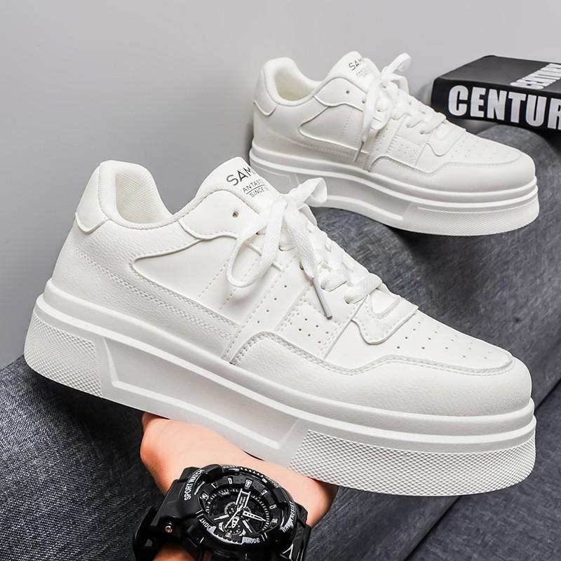 Men s Shoes New Breathable Small White Male Students Trend All-matching Thick Sole Black Sports Casual Skate 44
Men s Shoes New Breathable Small White Male Students Trend All-matching Thick Sole Black Sports Casual Skate 44