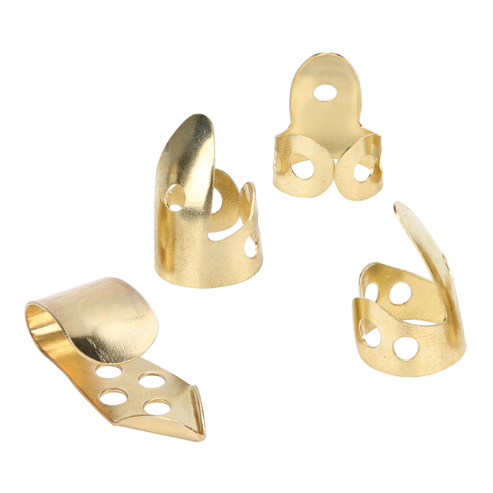 Finger Picks Metal 3Pcs Index Finger 1Pc Thumb Guitar Parts Musical Instrument Accessories(Gold ) золотой
Finger Picks Metal 3Pcs Index Finger 1Pc Thumb Guitar Parts Musical Instrument Accessories(Gold ) золотой