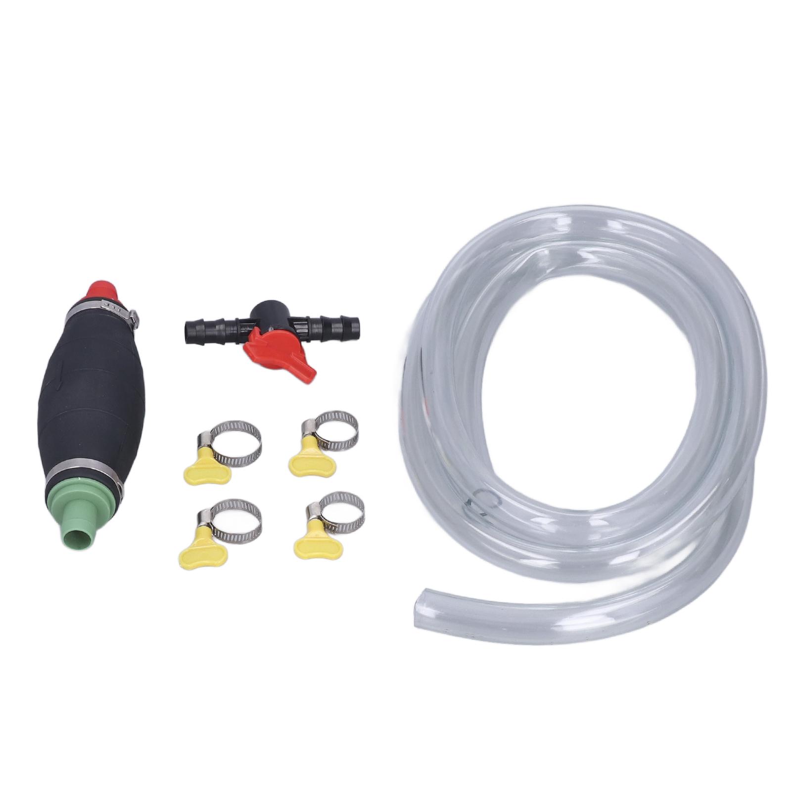 0.6in Siphon Hand Pump Liquid Transfer 6.6ft Hose with Control Switch for Gasoline Fuel Water Oil
0.6in Siphon Hand Pump Liquid Transfer 6.6ft Hose with Control Switch for Gasoline Fuel Water Oil