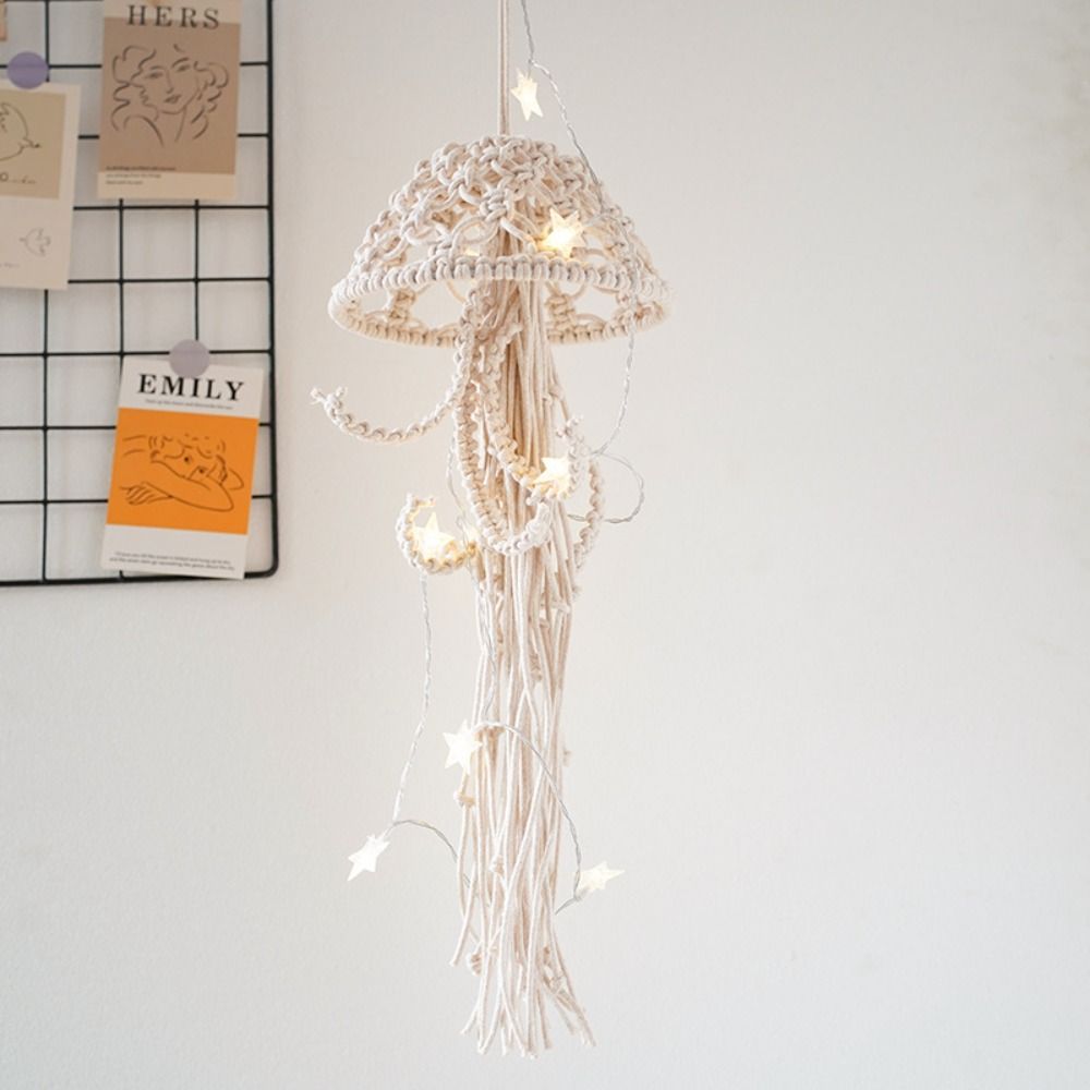Stylish Jellyfish Dream Catcher With String Lights Handmade Woven Ornament Children s Room Without String Lights
Stylish Jellyfish Dream Catcher With String Lights Handmade Woven Ornament Children s Room Without String Lights