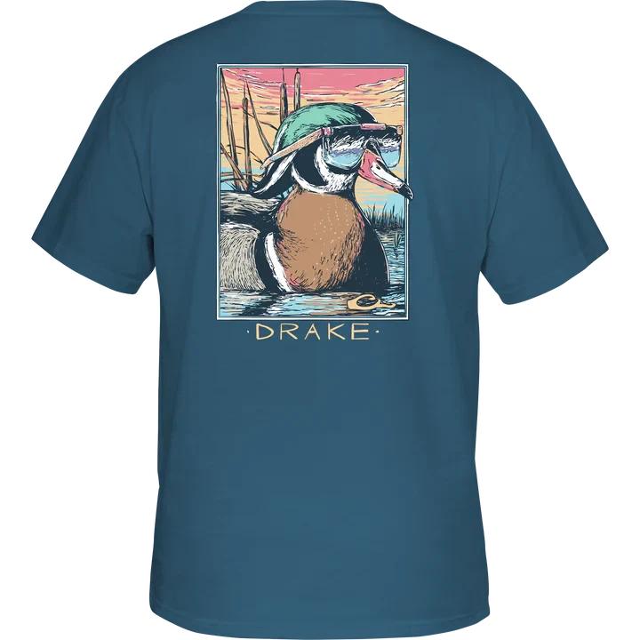 Drake Waterfowl Mens Pocket T-Shirt - Pop Art Wood Duck Sunglasses Short Sleeve M
Drake Waterfowl Mens Pocket T-Shirt - Pop Art Wood Duck Sunglasses Short Sleeve M