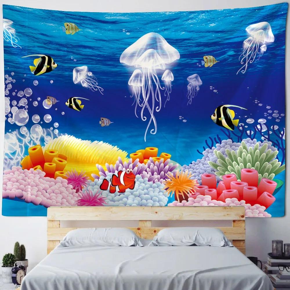 Kawaii room wall decor underwater creatures tapestry astronaut jellyfish fantasy home art decor neon galaxy space 74x94cm(29x37in)
Kawaii room wall decor underwater creatures tapestry astronaut jellyfish fantasy home art decor neon galaxy space 74x94cm(29x37in)