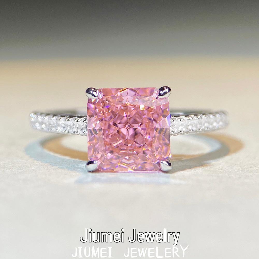 S925 Sterling Silver Cherry Pink Diamond Four-Claw Ring with Ice Flower Cut Gem Size 7
S925 Sterling Silver Cherry Pink Diamond Four-Claw Ring with Ice Flower Cut Gem Size 7
