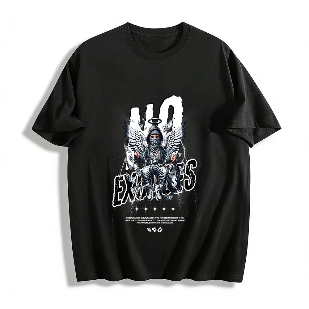 No Excuses Streetwear Angel Print Casual Hip Hop Tee Top Pure cotton T-shirt XXS
No Excuses Streetwear Angel Print Casual Hip Hop Tee Top Pure cotton T-shirt XXS