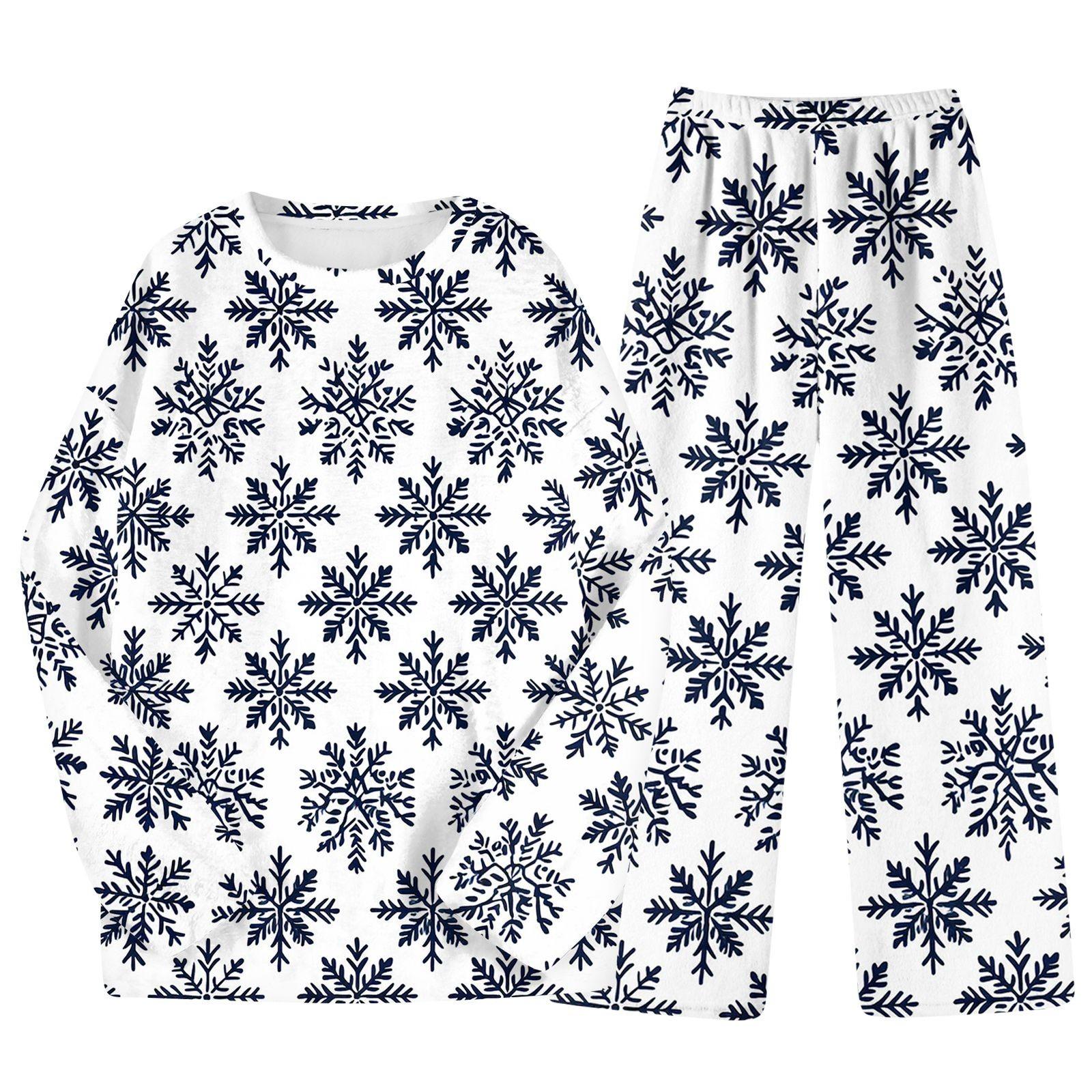 Комплект из двух предметов для взрослых с рождественским принтом, топ с круглым вырезом и длинными рукавами, брюки на резинке, пижамный комплект, костюм для отдыха L
Комплект из двух предметов для взрослых с рождественским принтом, топ с круглым вырезом и длинными рукавами, брюки на резинке, пижамный комплект, костюм для отдыха L