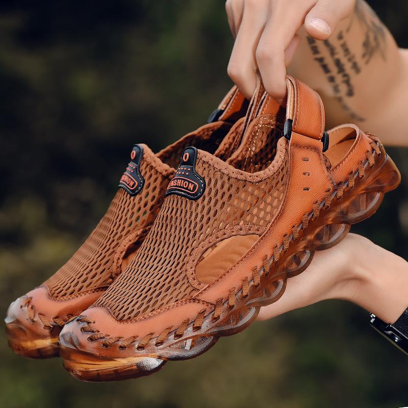Summer new product 2025 tail order men s beef tendon sole breathable mesh sandals casual versatile outdoor Shuoxi shoes 46 коричневий
Summer new product 2025 tail order men s beef tendon sole breathable mesh sandals casual versatile outdoor Shuoxi shoes 46 коричневий