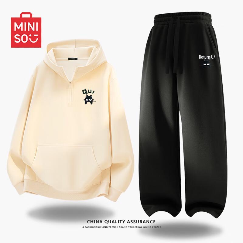 Miniso Men s American Style Heavyweight Hoodie & Straight-Leg Pants Set M
Miniso Men s American Style Heavyweight Hoodie & Straight-Leg Pants Set M