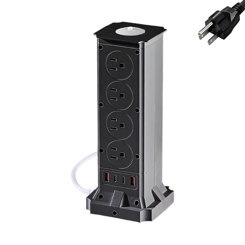 Vertical Power Strips with 8 Outlets Small Design Outlet Tower for Home and Office Space Saving Plastic Construction чорний
Vertical Power Strips with 8 Outlets Small Design Outlet Tower for Home and Office Space Saving Plastic Construction чорний