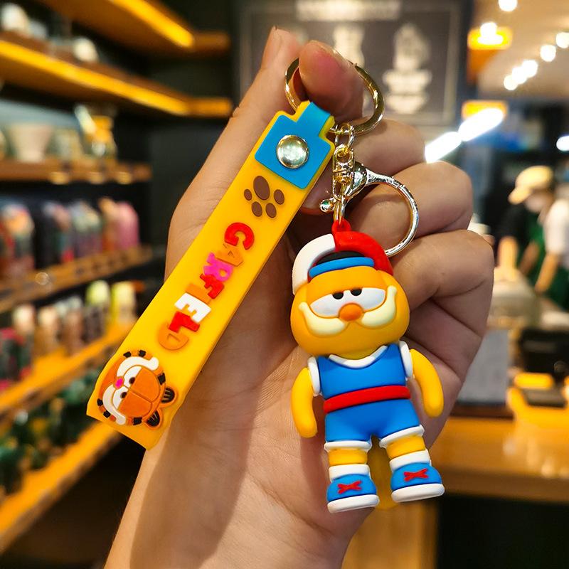 Creative Garfield Keychain Cartoon Car Figurine Exquisite Couple Key Ring Floor Promotion Small Accessory Wholesale Toys Anime
Creative Garfield Keychain Cartoon Car Figurine Exquisite Couple Key Ring Floor Promotion Small Accessory Wholesale Toys Anime
