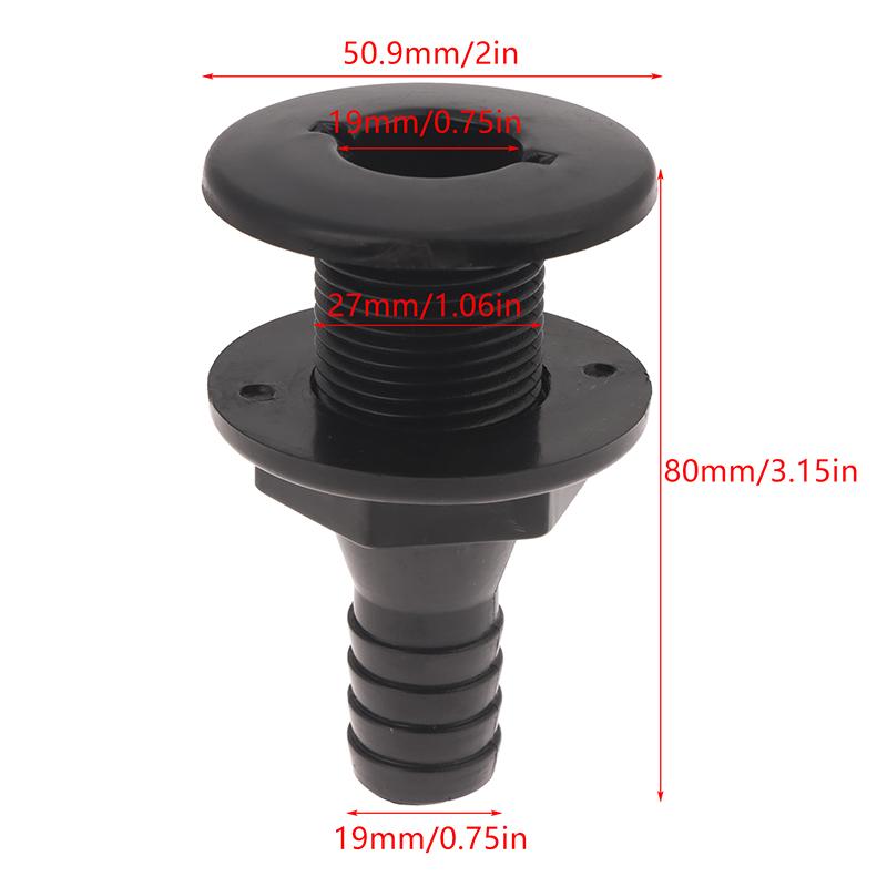 Boat Through Hull Connector 3/4in Straight ABS Plastic Hose Coupling Drain Outlet Accessory Drain Scupper Thru Hull Fitting чорний
Boat Through Hull Connector 3/4in Straight ABS Plastic Hose Coupling Drain Outlet Accessory Drain Scupper Thru Hull Fitting чорний