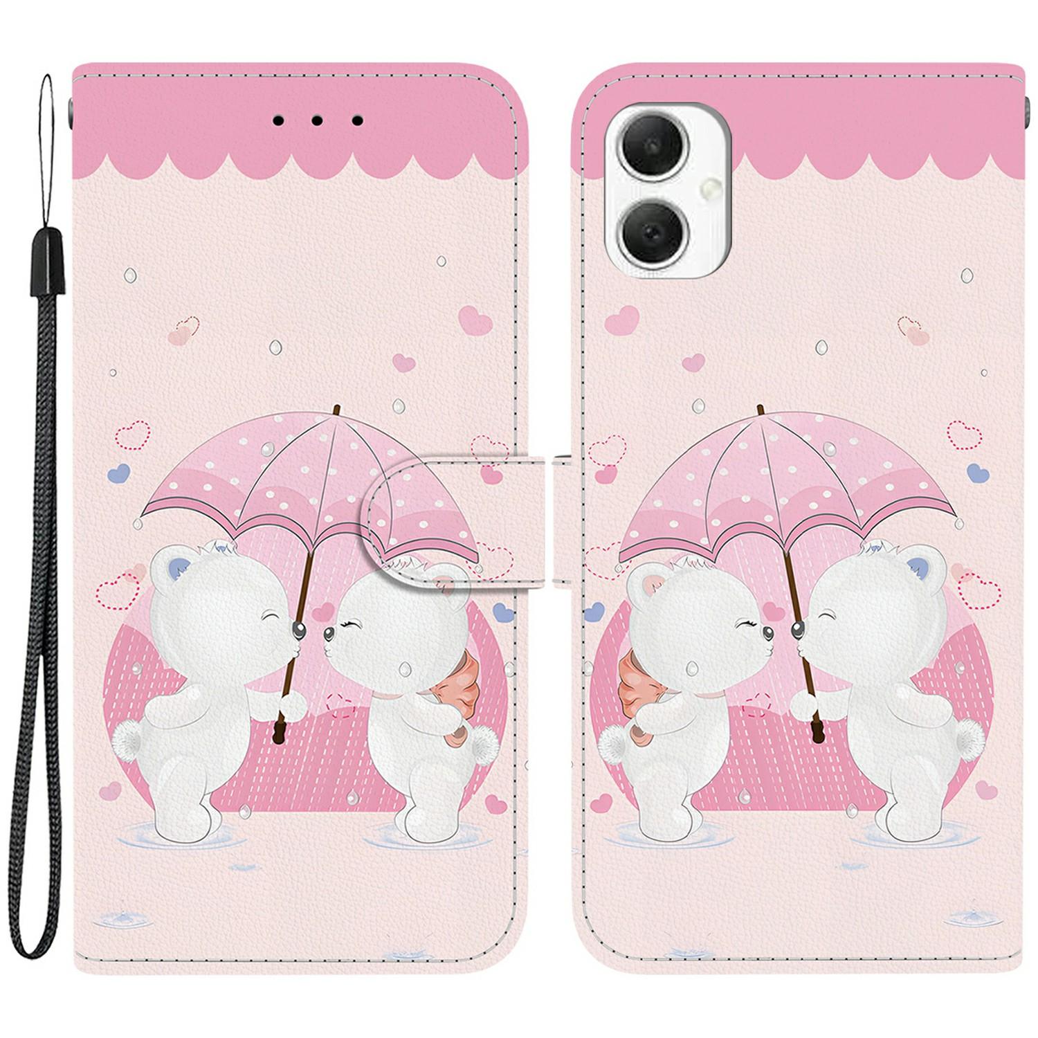 For Samsung Galaxy A06 4G Case Pattern Printing Anti-Drop Leather Flip Wallet Phone Cover with Lanyard Cartoon Couple Bear
For Samsung Galaxy A06 4G Case Pattern Printing Anti-Drop Leather Flip Wallet Phone Cover with Lanyard Cartoon Couple Bear