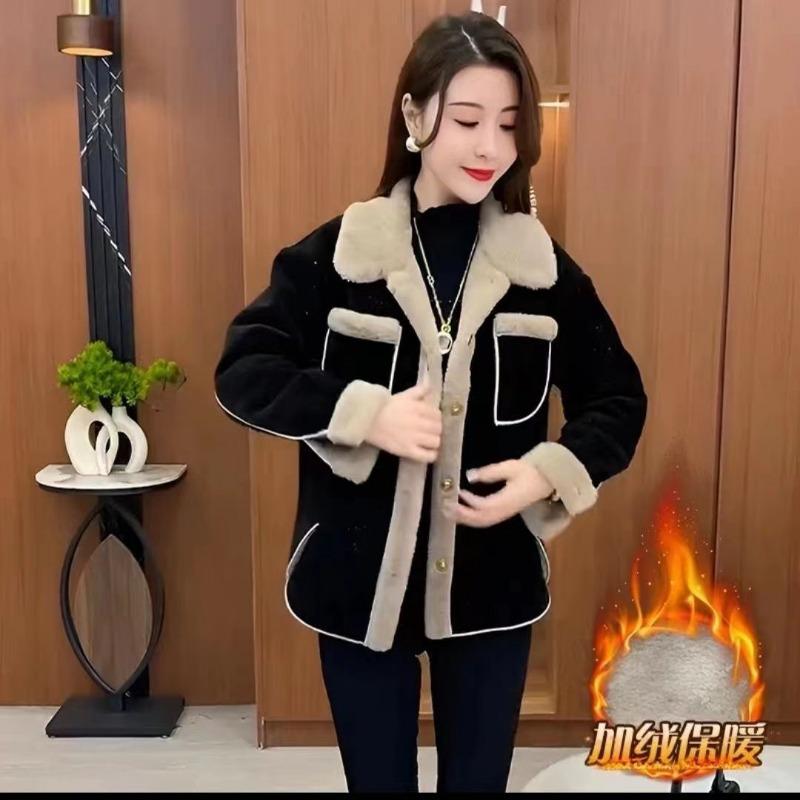 Плюшевое и утолщенное шерстяное пальто, новый зимний модный темперамент, маленькое теплое шерстяное пальто XL recommends 90-52.5 kg чёрный
Плюшевое и утолщенное шерстяное пальто, новый зимний модный темперамент, маленькое теплое шерстяное пальто XL recommends 90-52.5 kg чёрный