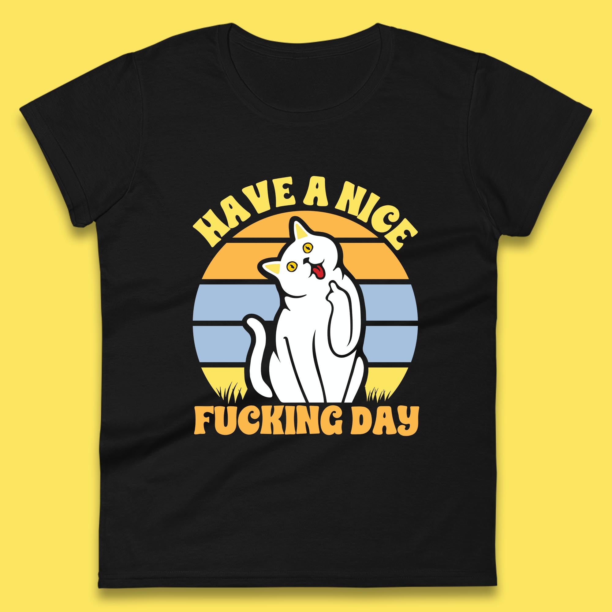 Have A Nice Fucking Day Cat Kitten Middle Finger Sarcastic Raunchy Humor Womens Tee T Shirt Mens Tops Unisex Top 3XL
Have A Nice Fucking Day Cat Kitten Middle Finger Sarcastic Raunchy Humor Womens Tee T Shirt Mens Tops Unisex Top 3XL