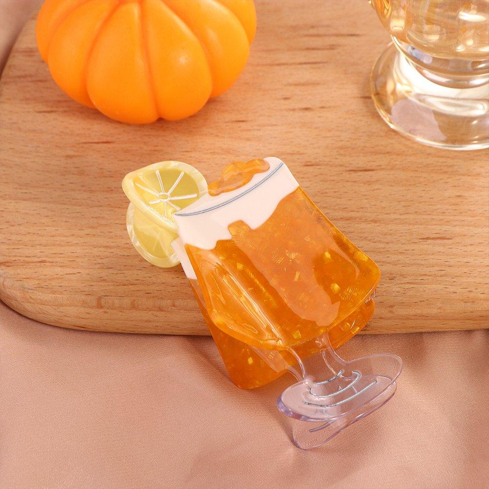 Acetic Acid Juice Cocktail Acetate Hair Claw Orange Juice Shark Clip Cute Hair Clip Girl
Acetic Acid Juice Cocktail Acetate Hair Claw Orange Juice Shark Clip Cute Hair Clip Girl