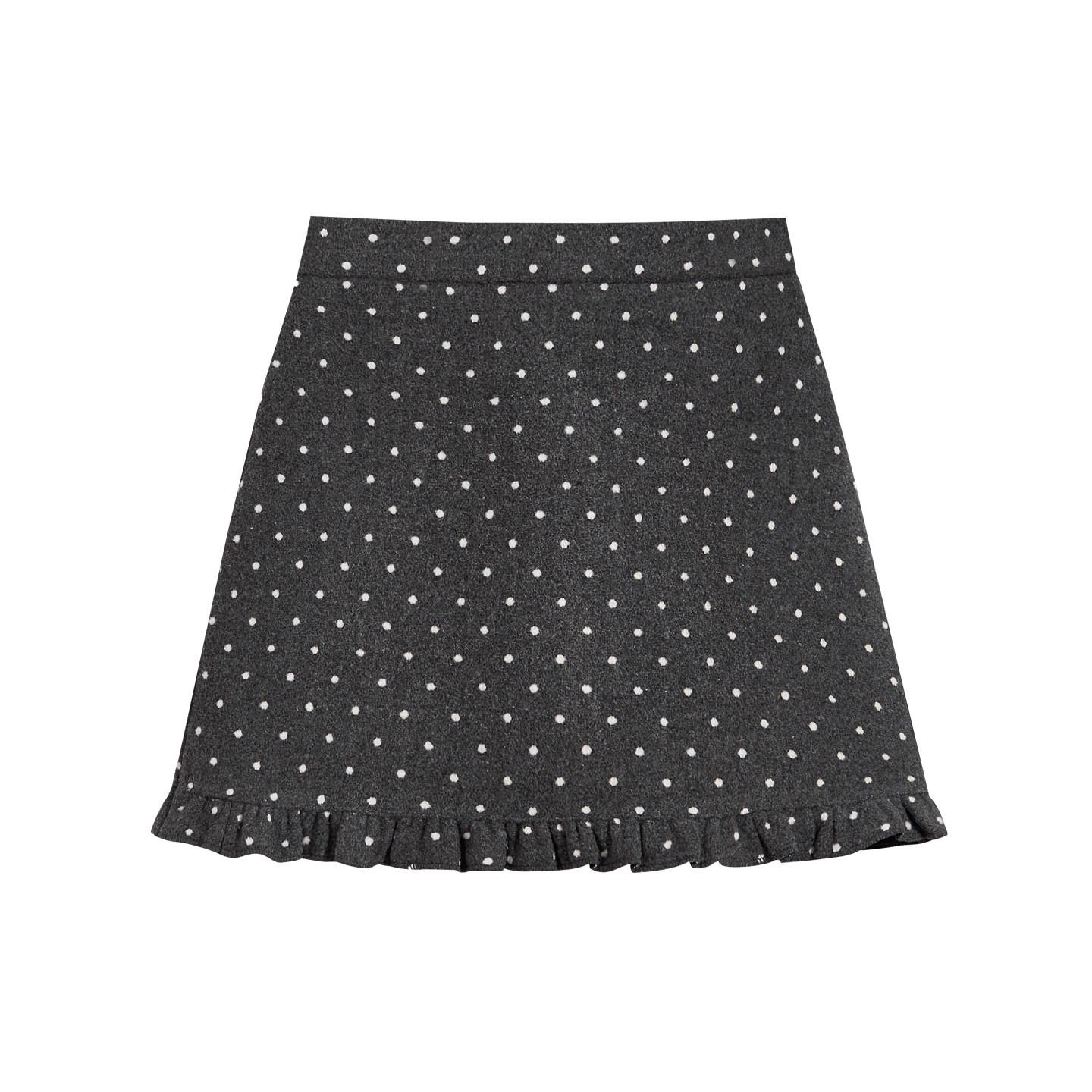 Slim-Fit Polka Dot Wool Blend Half-Skirt with Ruffles – Perfect for Spring and Autumn M
Slim-Fit Polka Dot Wool Blend Half-Skirt with Ruffles – Perfect for Spring and Autumn M