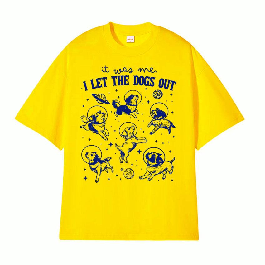 It Was Me I Let Dogs Out Retro Graphic T Shirt Funny Dog in Space Humor Tee Shirt Unisex Womens Summer High Quality Casual Tshirt 4XL
It Was Me I Let Dogs Out Retro Graphic T Shirt Funny Dog in Space Humor Tee Shirt Unisex Womens Summer High Quality Casual Tshirt 4XL