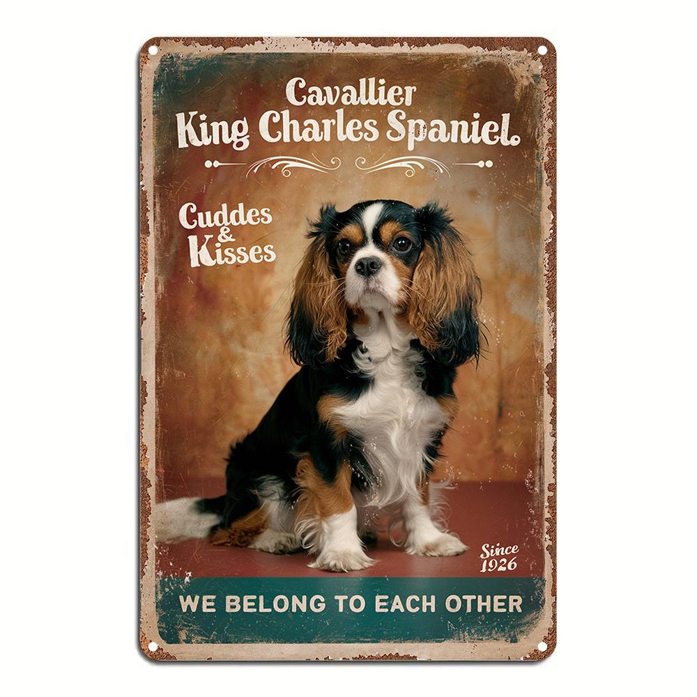 Vintage Iron Wall Art Plaque Cavalier King Charles Spaniel Dog Decor PreDrilled Waterproof Weatherproof Metal Sign for Ind 20x30cm(7.8x11.8inch)
Vintage Iron Wall Art Plaque Cavalier King Charles Spaniel Dog Decor PreDrilled Waterproof Weatherproof Metal Sign for Ind 20x30cm(7.8x11.8inch)