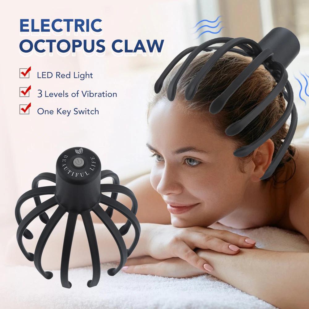 Rechargeable Head Massager Octopus 12 Claws Scalp Portable Stress Relief Therapeutic Head Scratcher One Key Switch Relief Head
Rechargeable Head Massager Octopus 12 Claws Scalp Portable Stress Relief Therapeutic Head Scratcher One Key Switch Relief Head