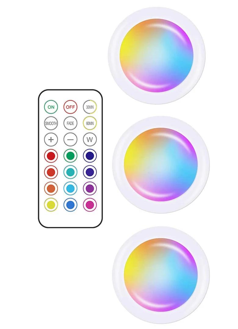3/6Pcs RGBW LED Puck Night Lights Remote Control Dimmable Under Cabinet Light Battery Operated Wireless Push Lamp Kitchen Closet RGBW 13Colors
3/6Pcs RGBW LED Puck Night Lights Remote Control Dimmable Under Cabinet Light Battery Operated Wireless Push Lamp Kitchen Closet RGBW 13Colors