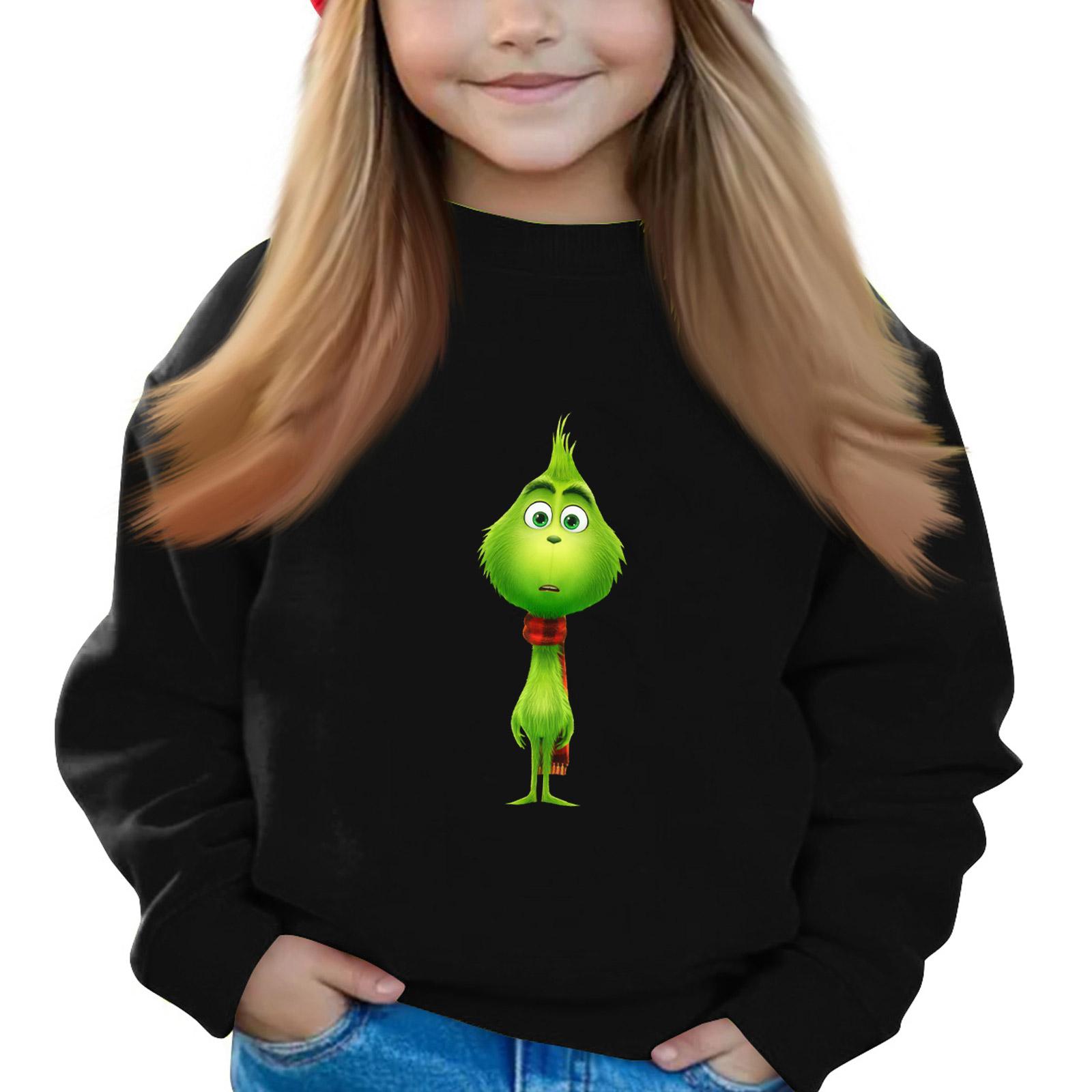 Рождественские пуловеры с круглым вырезом для девочек, детские топы с принтом 100
Рождественские пуловеры с круглым вырезом для девочек, детские топы с принтом 100