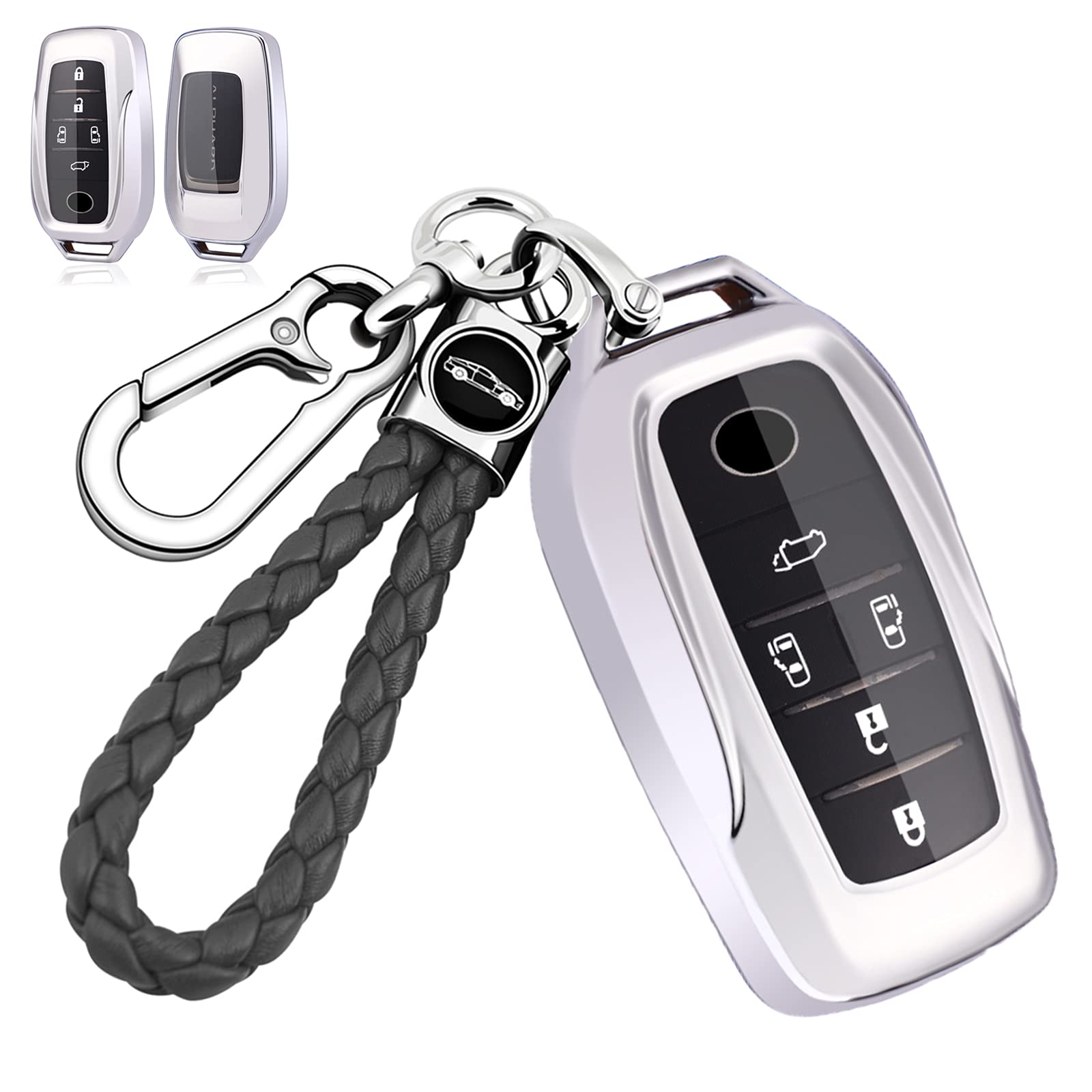 Чехол для смарт-ключа LEKE, подходящий для Toyota, чехол для ключа Toyota, новый ключ Harrier 80 серии Hilux GUN125 Land Cruiser 200 серии Alphard 30 серии Vellfire 30
Чехол для смарт-ключа LEKE, подходящий для Toyota, чехол для ключа Toyota, новый ключ Harrier 80 серии Hilux GUN125 Land Cruiser 200 серии Alphard 30 серии Vellfire 30