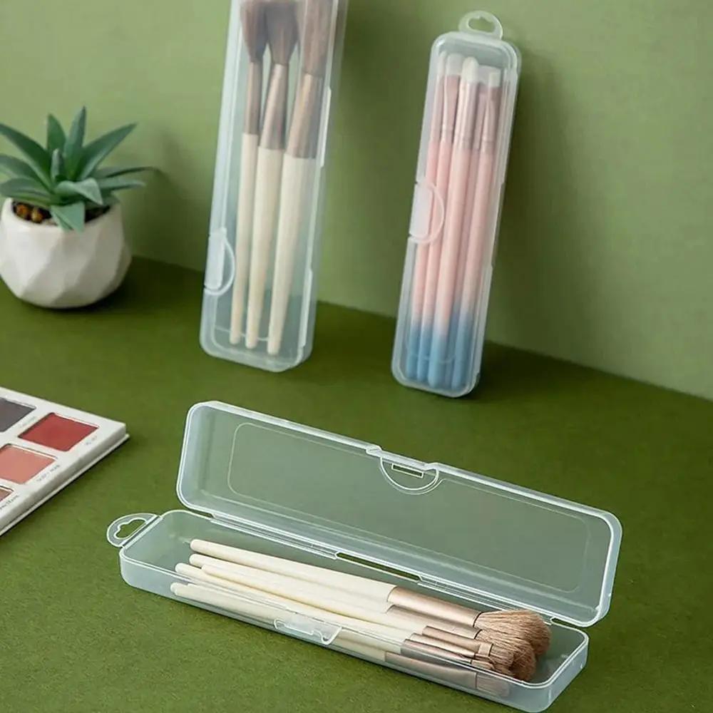 2pcs Plastic Box Organizer Transparent Portable Makeup Brush Storage Box Eyebrow Pencil Tableware Chopsticks Box with Cover
2pcs Plastic Box Organizer Transparent Portable Makeup Brush Storage Box Eyebrow Pencil Tableware Chopsticks Box with Cover