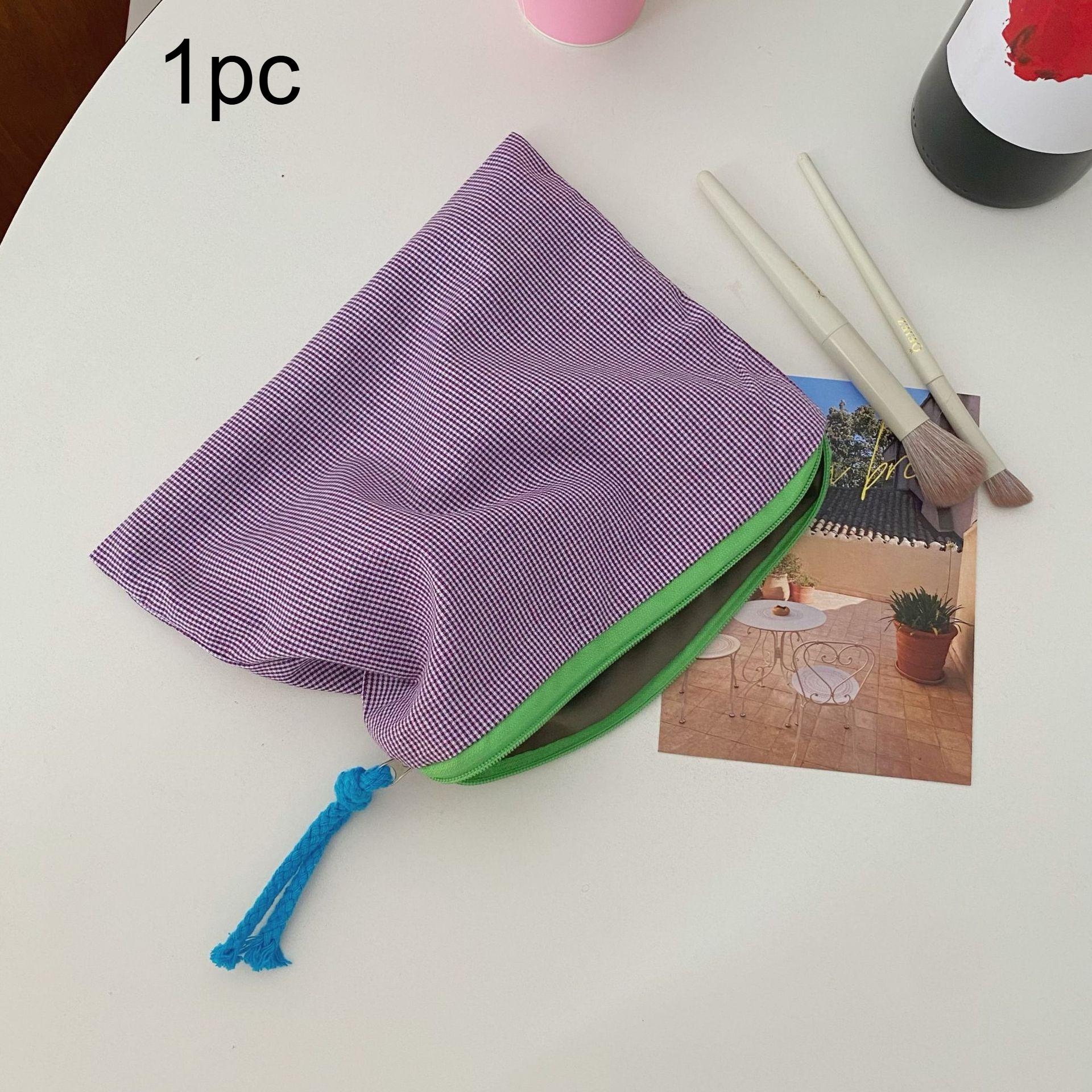 1pc Simple Plaid Portable Storage Bag Cosmetic Pouch Toiletry Bag Large Capacity Minimalist Solid Color Essential for Travel 1pc фіолетовий
1pc Simple Plaid Portable Storage Bag Cosmetic Pouch Toiletry Bag Large Capacity Minimalist Solid Color Essential for Travel 1pc фіолетовий