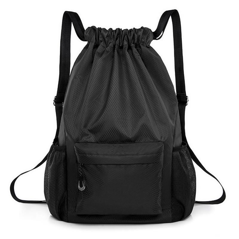 Waterproof Drawstring Bag Drawstring Shoulder Bag Sports Basketball Bag Easy Backpack чорний
Waterproof Drawstring Bag Drawstring Shoulder Bag Sports Basketball Bag Easy Backpack чорний