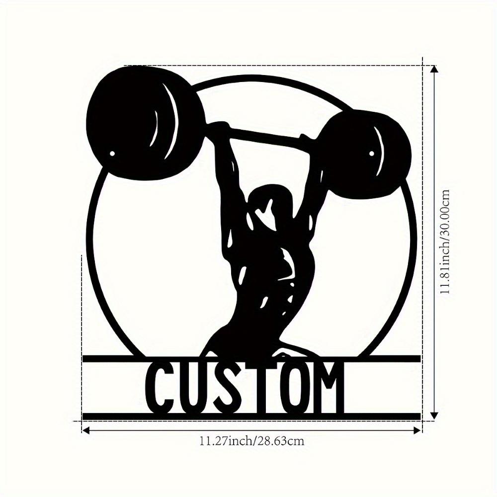 Custom Metal Wall Art Weightlifting Sculpture Personalize Family Name Sign Rustic Gym Decor Fitness Gift TYDZ002997
Custom Metal Wall Art Weightlifting Sculpture Personalize Family Name Sign Rustic Gym Decor Fitness Gift TYDZ002997
