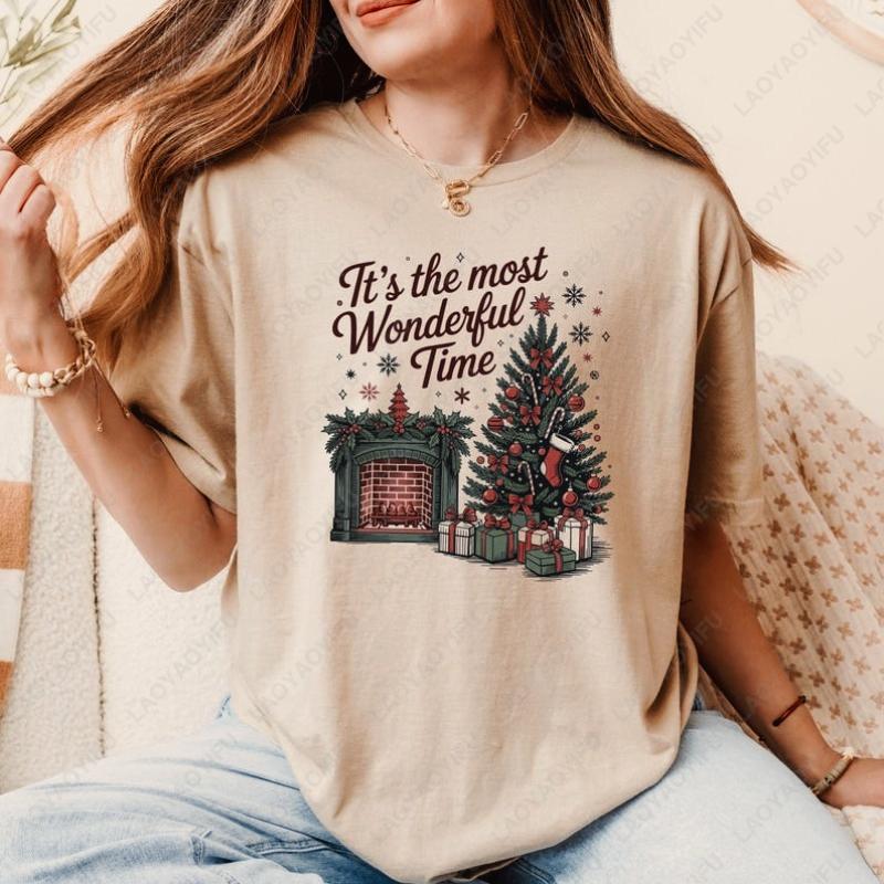 Christmas Time Shirt Its The Most Wonderful Time Graphic Shirt Retro Style Christmas Tees Fashion Holiday Party Woman Tshirt 4XL
Christmas Time Shirt Its The Most Wonderful Time Graphic Shirt Retro Style Christmas Tees Fashion Holiday Party Woman Tshirt 4XL
