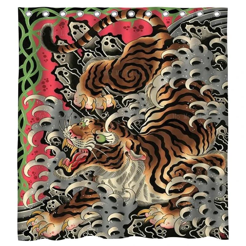 Dragon Shower Curtain Japanese Eastern Ethereal Cherry Blossom Mount Fuji Pattern Washable Bathroom Curtains with Hooks Decor W90xH180cm
Dragon Shower Curtain Japanese Eastern Ethereal Cherry Blossom Mount Fuji Pattern Washable Bathroom Curtains with Hooks Decor W90xH180cm