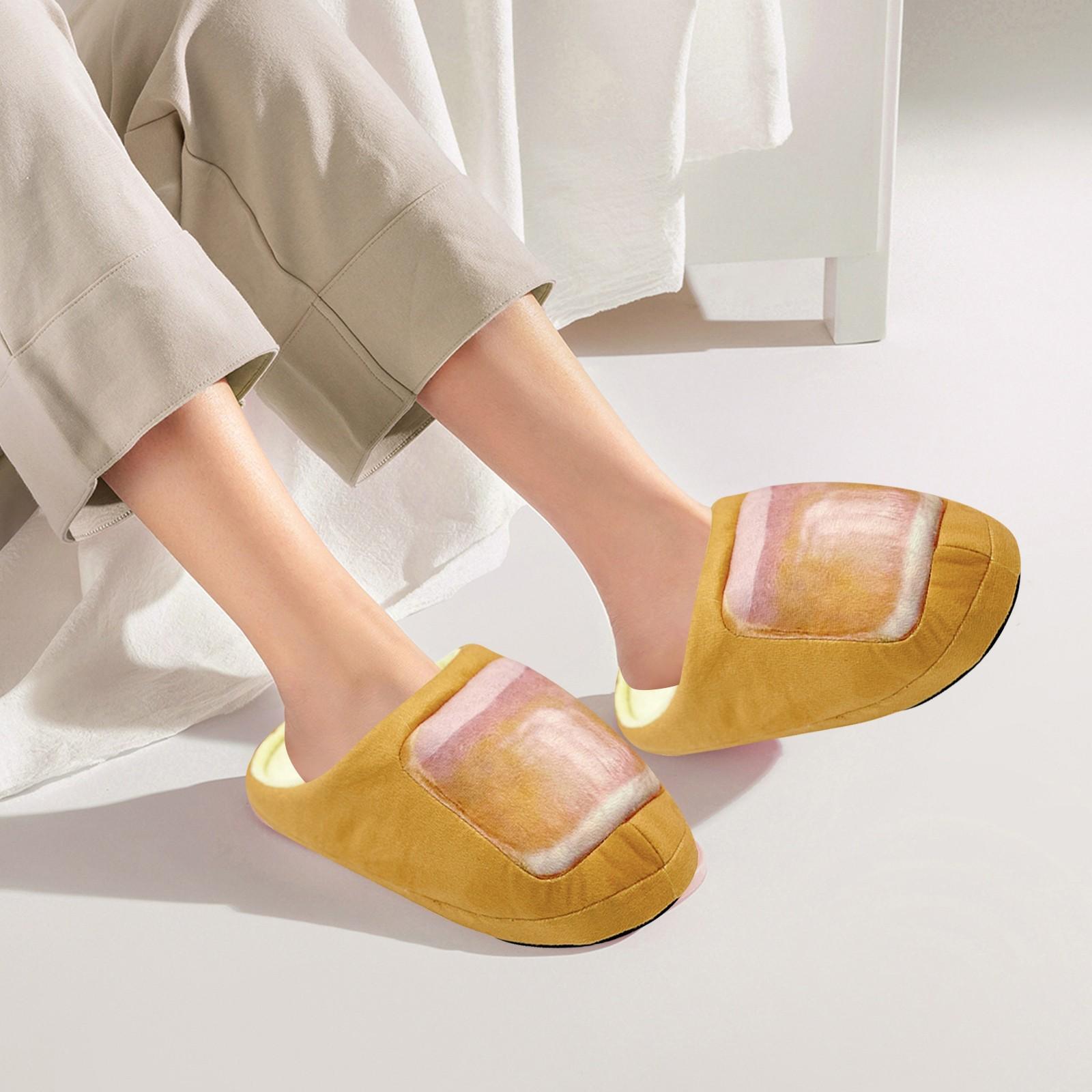 Toe Slippers Home Slippers Plush Slippers Dolls Bread Series Slippers One Size
Toe Slippers Home Slippers Plush Slippers Dolls Bread Series Slippers One Size