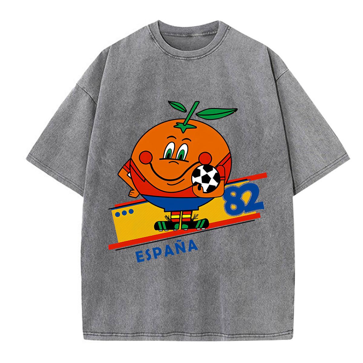 Naranjito Espana Spain Mascot Football Vintage Washed Tshirt Men Women Clothing Fashion Short Sleeve T Shirt Streetwear S
Naranjito Espana Spain Mascot Football Vintage Washed Tshirt Men Women Clothing Fashion Short Sleeve T Shirt Streetwear S