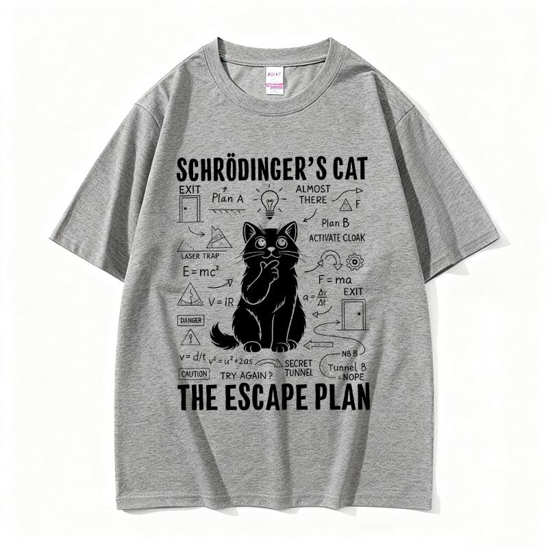 Schrodinger Cat Lovers Funny Meme T-shirt Summer Men Women Casual Cotton Vintage Streetwear Unisex Oversized Short Sleeve Tees XL сірий
Schrodinger Cat Lovers Funny Meme T-shirt Summer Men Women Casual Cotton Vintage Streetwear Unisex Oversized Short Sleeve Tees XL сірий