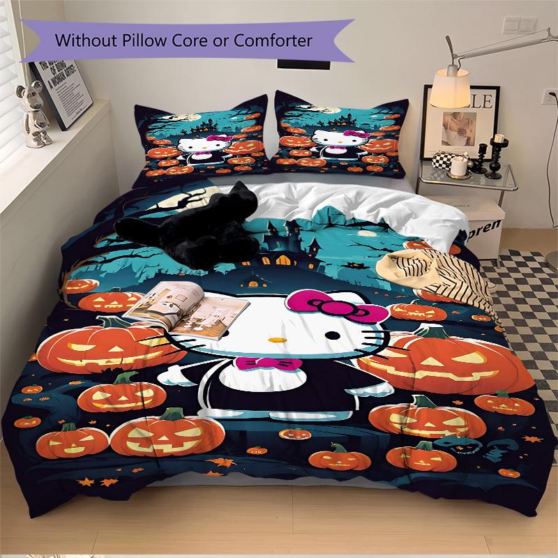 3pcs Halloween Hello Kitty Duvet Cover Set for Bedroom - Includes 1 Duvet Cover and 2 Pillowcases (Core Not Included) yy251015242 135x200cm
3pcs Halloween Hello Kitty Duvet Cover Set for Bedroom - Includes 1 Duvet Cover and 2 Pillowcases (Core Not Included) yy251015242 135x200cm