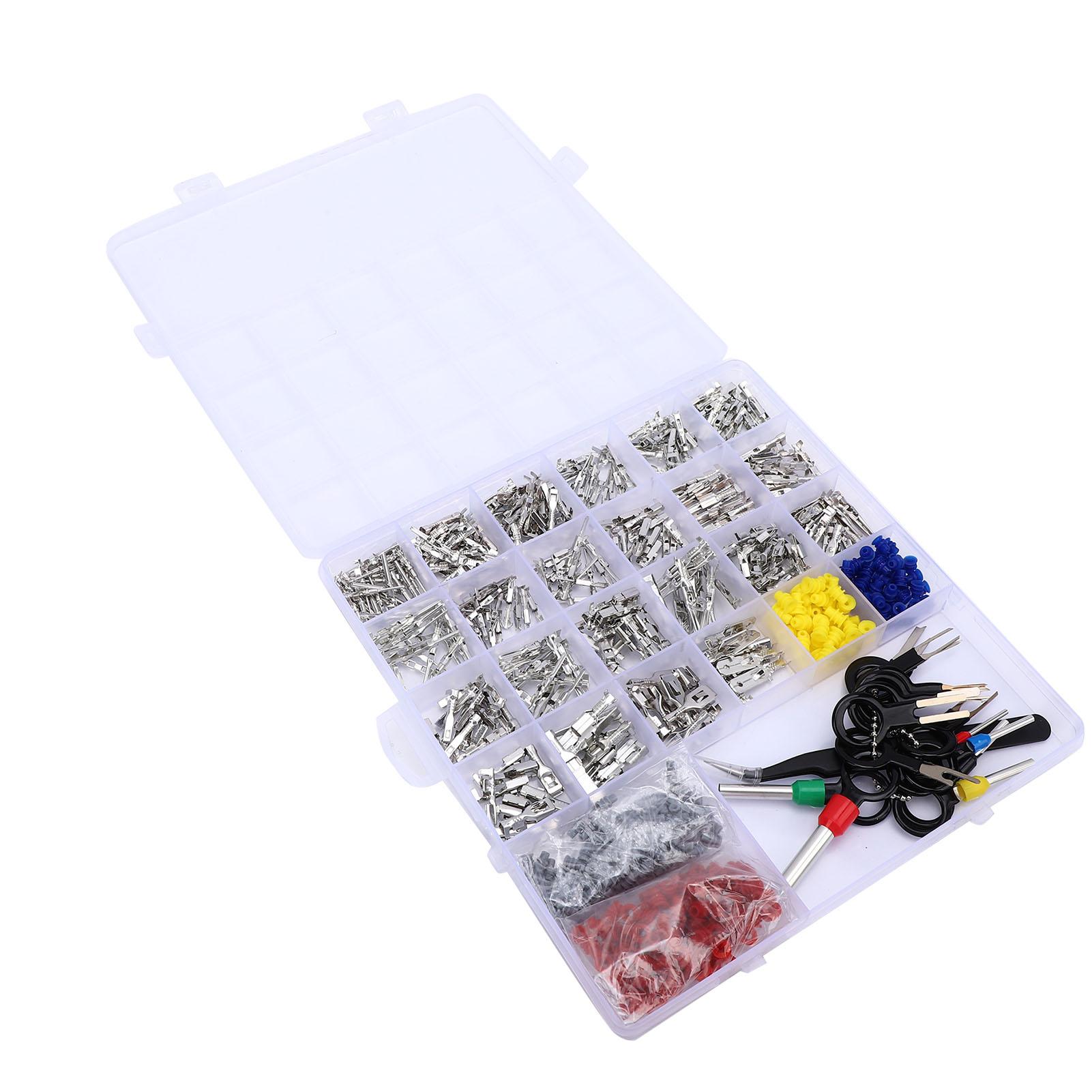 Pin Connector Kit Car Electrical Wire Connector Terminal Pins with Pin Terminal Removal Tool for Automotive Motorcycle
Pin Connector Kit Car Electrical Wire Connector Terminal Pins with Pin Terminal Removal Tool for Automotive Motorcycle
