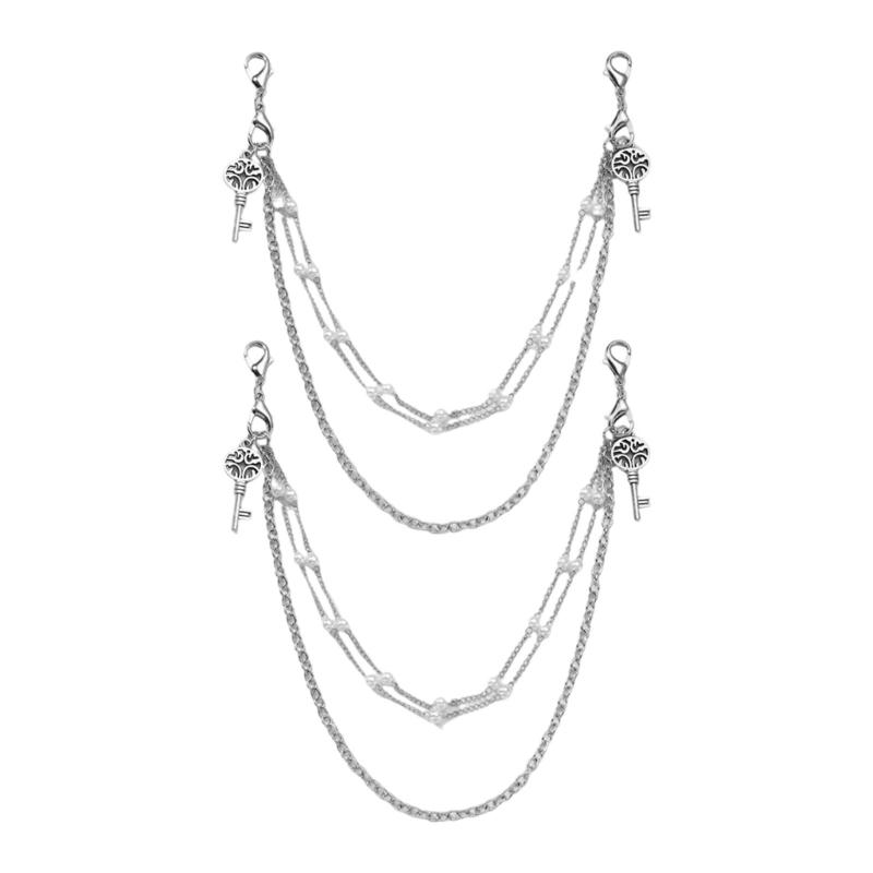 Элегантные стразы Цепочки для обуви в виде ключа/бабочки Жемчужный акцент Декоративные украшения Аксессуары для сумки для женщин
Элегантные стразы Цепочки для обуви в виде ключа/бабочки Жемчужный акцент Декоративные украшения Аксессуары для сумки для женщин