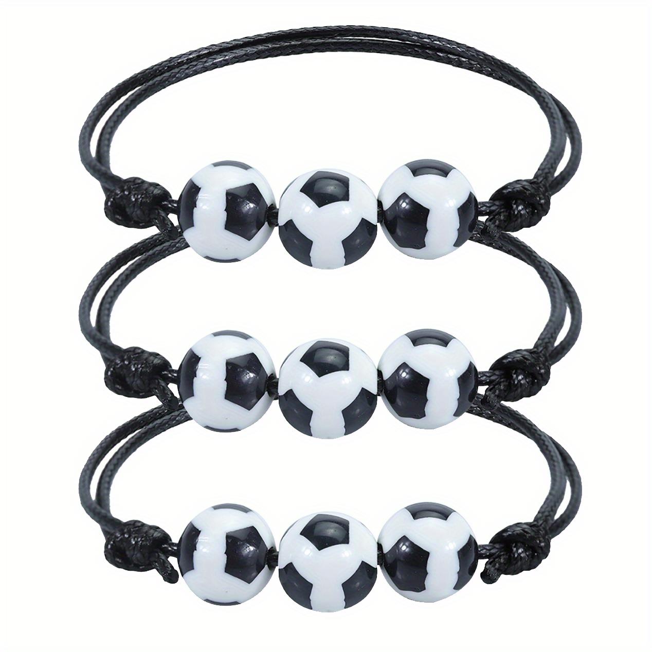 3Pcs Sports Bracelet Set for Boys & Girls - Basketball Baseball Wax Line Woven Tennis & Rugby Jewelry
3Pcs Sports Bracelet Set for Boys & Girls - Basketball Baseball Wax Line Woven Tennis & Rugby Jewelry