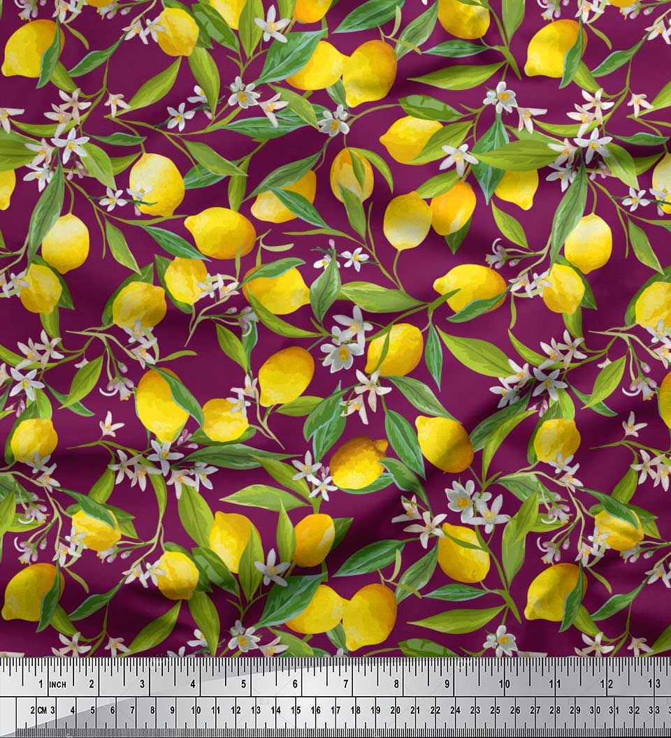 Тканина Soimoi Japan Crepe Satin Leaves, Floral & Lemon Vegetable Print Тканина на метри 42 дюйма 42 Inch Wide - Georgette Viscose рожевий
Тканина Soimoi Japan Crepe Satin Leaves, Floral & Lemon Vegetable Print Тканина на метри 42 дюйма 42 Inch Wide - Georgette Viscose рожевий