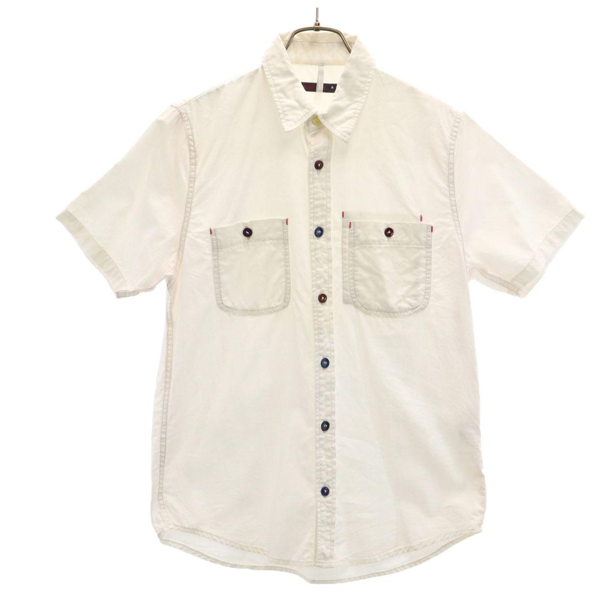 GAIJIN MADE Рубашка с коротким рукавом, сделано в Японии, хлопок, S, молочно-белый, мужская, б/у
GAIJIN MADE Рубашка с коротким рукавом, сделано в Японии, хлопок, S, молочно-белый, мужская, б/у