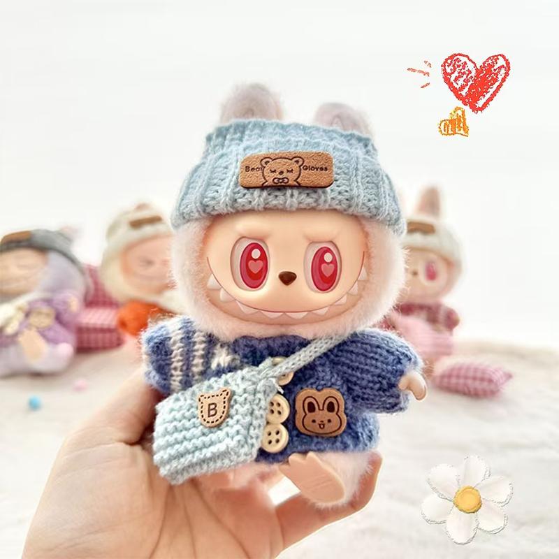17 см Мини Одежда для Куклы Наряд Аксессуары для Labubu Свитер Шляпа Сумка через Плечо Одежда Одежда для Куклы Labubu Одежда Одежда
17 см Мини Одежда для Куклы Наряд Аксессуары для Labubu Свитер Шляпа Сумка через Плечо Одежда Одежда для Куклы Labubu Одежда Одежда