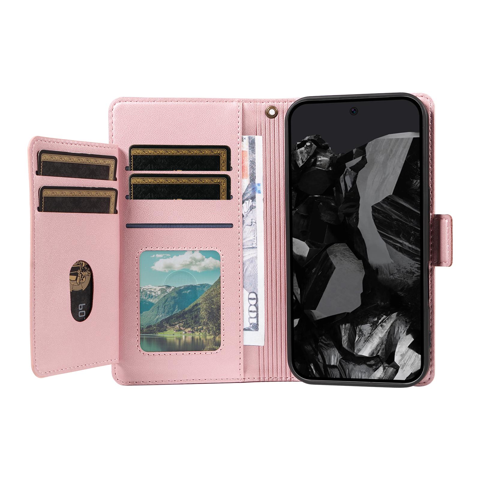 For Google Pixel 9 Pro/Pixel 9 Case with Multi-Card Holder and Strap PU Leather Phone Cover Stand Black
For Google Pixel 9 Pro/Pixel 9 Case with Multi-Card Holder and Strap PU Leather Phone Cover Stand Black