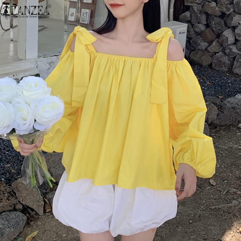 ZANZEA Женские повседневные свободные топы с квадратным вырезом и длинными рукавами
ZANZEA Женские повседневные свободные топы с квадратным вырезом и длинными рукавами