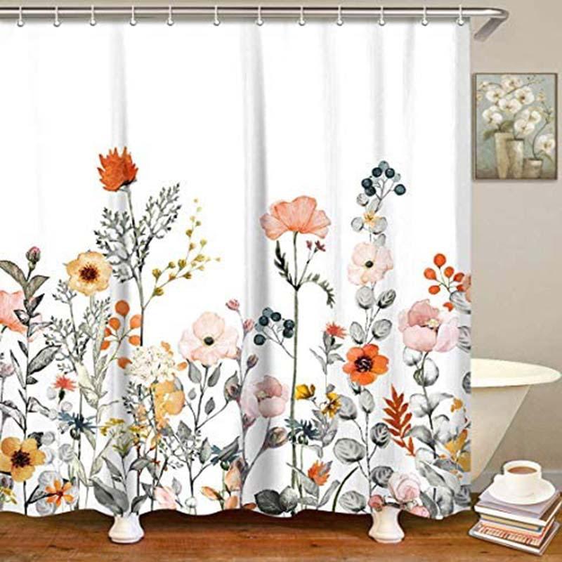Waterproof Floral Eucalyptus Shower Curtain Botanical Green Leaves Garden Bath Curtains with Hooks Decor for Bathroom Shower 150X180cm
Waterproof Floral Eucalyptus Shower Curtain Botanical Green Leaves Garden Bath Curtains with Hooks Decor for Bathroom Shower 150X180cm